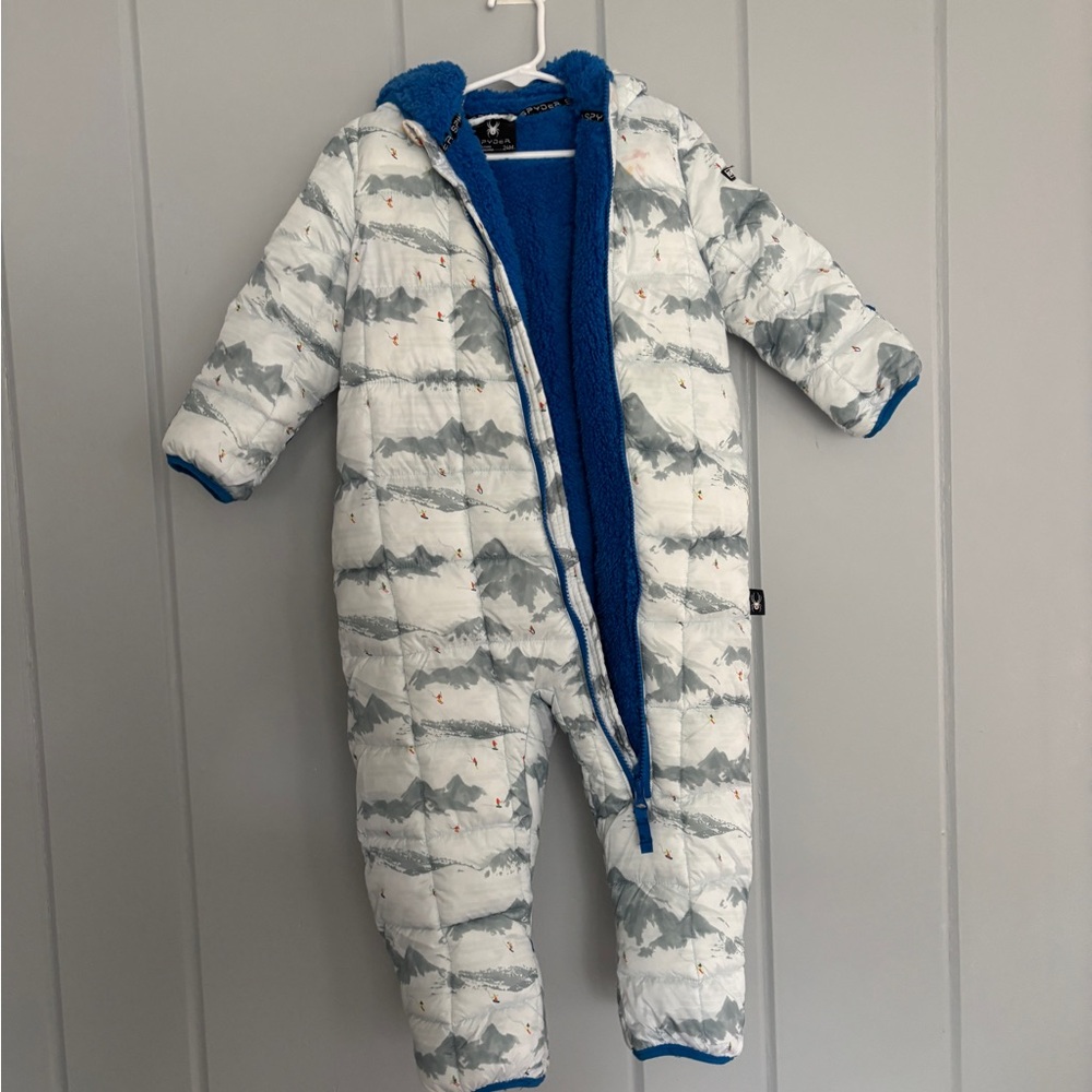 Spyder Blue Fleece Snowsuit